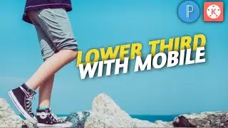 How to create lower third with mobile|Professional lower third making and setup with mobile 2020