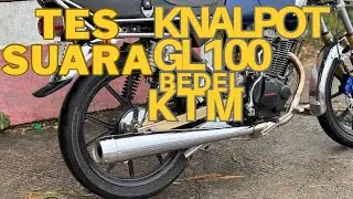 Knalpot gl 100 bedel ktm || review dan cek sound knalpot gl 100 bedel ktm bas ulem 