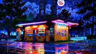 Rainy Night Vending Corner | Late Night Lofi