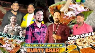 Street food tour with Bunty Brar Unfiltered : Jammu Rajma Chawal : Desi Indian thali 😍