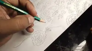 Embroidery design body paper art