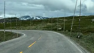 Biltur gjennom Vestlandet i Norge.