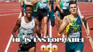 Jackob Ingebrigtsen Goes 1v1 with Nuguse Yared in Men's 1 Mile Race //Wanda Diamond League Eugene.