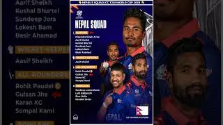 Nepal Cricket's Dream Team for T20 World Cup! 🌟🇳🇵 #shortsfeed #nepal #t20worldcup2026