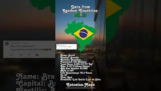 Data From Random Countries | Brazil 🇧🇷. #mapper #mapp #viralshort #viral #Brazil #data
