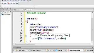 Even or odd program in C