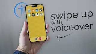 How to Swipe Up with Voiceover on iPhone (tutorial)