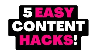 5 Time-Saving Tips for Creating Amazing Content