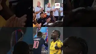 Deschamps parabeniza campe&otilde;es europeus, mas Thuram faz cara de poucos amigos | CNN ESPORTES
