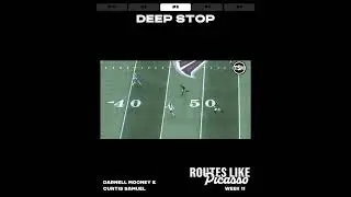 #8: Darnell Mooney & Curtis Samuel -  Deep Stop #widereceiver #nfl #routerunning #falcons #bills