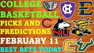 College Basketball Picks and Predictions February 11 Best Bets Today