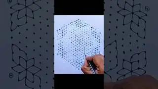 21*11 dots#beautiful big rangoli design and  different types of #design