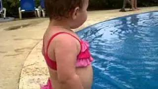 Isa at kids pool, @ beach club in puerto rico