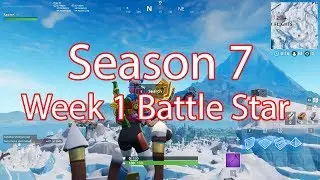 Secret Season 7 Week 1 Battlestar Location Guide (Snowfall Challenges) || Fortnite Battle Royale