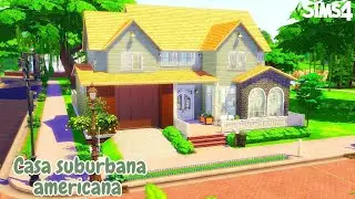 CASA TRADICIONAL SUBURBANA FAMILIAR | Speed build [No CC] - The sims 4