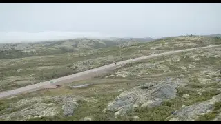 Ben Milot Arrive en moto à Blanc Sablon