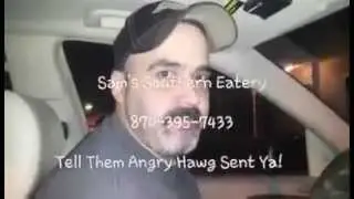 Angry Hawg Eats At Sam's Southern Eatery!