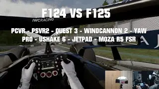 F1 24 VS F1 25 IN VR