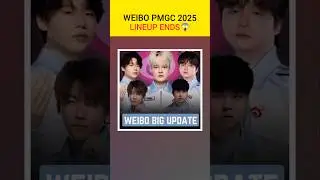 WEIBO Gaming 2025 Lineup The End 😭PMGC 2025