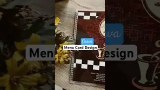 Cafe Menu Design In Canva | Canva Tutorial 2024 @digitalcontouring