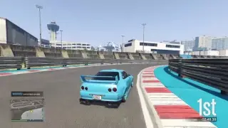 Gta5 doing the double rp and money on rockstar created stunt races