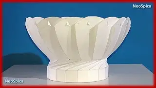 Flower Shaped Helix Modular Origami and Kirigami