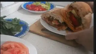 D&ouml;ner evde ekmek arası#Homemade d&ouml;ner in bread#abone olmayı paylaşmayı unutmayın👍🔔#cooking#recipe#