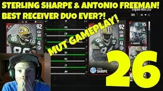 ANTONIO FREEMAN & STERLING SHARPE! BEST RECEIVER DUO?! - MADDEN 17 ULTIMATE TEAM GAMEPLAY EP 26