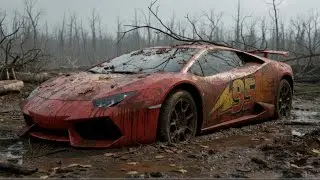 Lightning McQueen Becomes an AI Restaurant 🤖🍽️ | Futuristic Car Dining Experience (ASMR 4K)