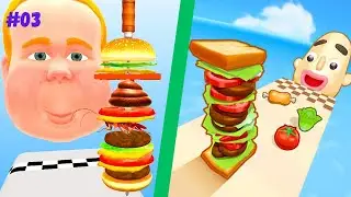 XLL Sandwich vs Sandwich Runner #3 - All Level Gameplay Android,iOS
