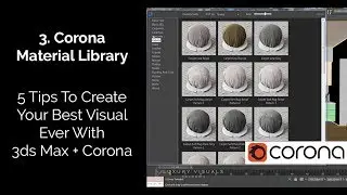 Как использовать библиотеку материалов Corona в 3ds Max