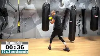 24 Minute Boxing Punch Bag HIIT Workout. Boxing Cardio blast!