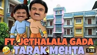 Chota bheem aur Krishna | ft |  jethalal | Tarak Mehta | 💓