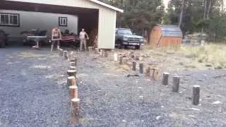 World wood splitting contest (well at least central oregon) Guess who wins?