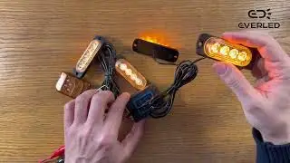 LED стробоскоп помаранчевий 16 діодів 14 режимів з пультом (4 шт.) МС-427