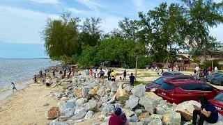 Pantai Remis Jeram Kuala Selangor, Malaysia | Beach Walk | Sightseeing | Walking with me | Day Trip