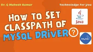 HOW TO SET CLASSPATH OF MYSQL DRIVER ?