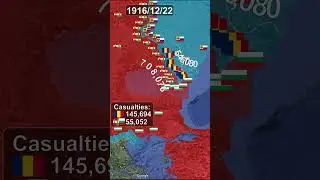 Romania in World War I #ww1 #romania #history #map