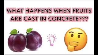 Plums Cast/Stored in Self Compacting Concrete for 90 Days (Amazing!!)