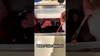 Watercolor method using adore hair color