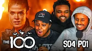 WE BINGED THE 100 *REACTION* FIRST TIME WATCHING SEASON 4 (part 1/4)
