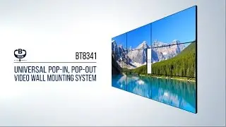 B-Tech BT8341 - Universal Pop-In, Pop-Out Video Wall Mounting System - Product Overview