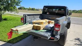 Jeep Gladiator Metalcloak 3.5 Game Changer Lift Kit with a loaded bed. How's it look? [ep 52]