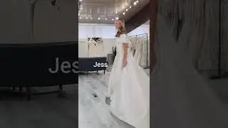 Off the shoulder wedding dresses at Utah bridal shop....#shorts