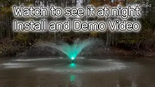 Install and Demo of Premium LED Pond Fountain Made by ShuDwrpu