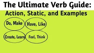 Stative  vs action verbs/Definition of verb with examples/Stative verb definition with examples