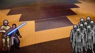 23 MILLION ZOMBIES vs 60,000 JEDI KNIGHTS + 200,000 AMERICAN SOLDIER ASSAULT | UEBS 2