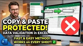 Prevent Copy and Paste in Excel Data Validation l Stop People From Breaking Your Excel