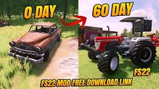 Swaraj 963 FE Mod free download link fs22 1 day | Indian tractor mods | Jungle No Man's Land #fs22