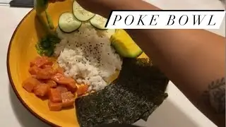 At home poke bowl